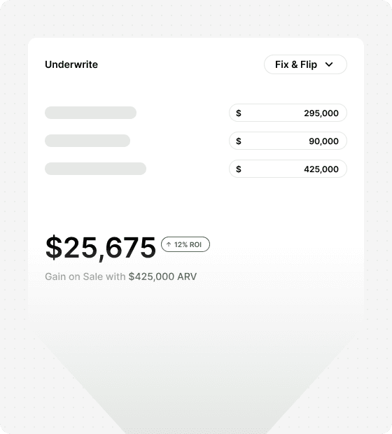Underwrite Calculator